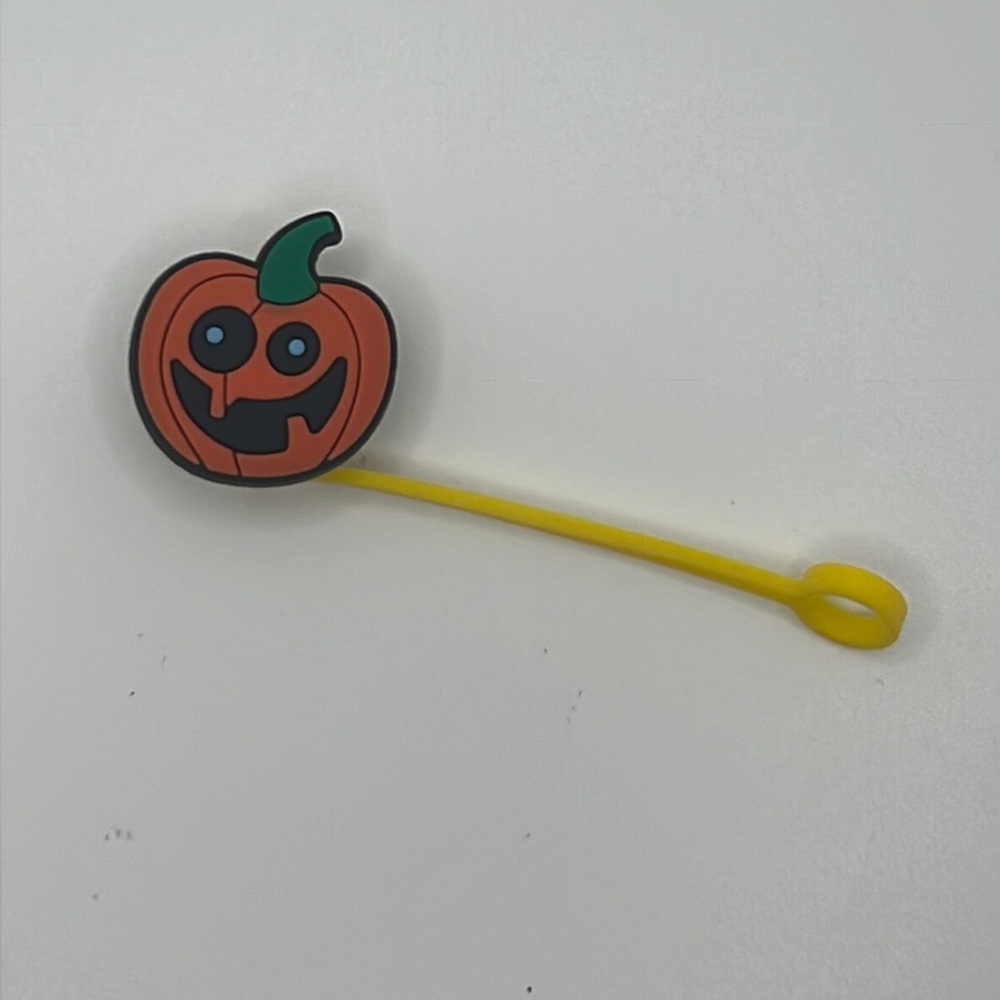 Stanley Silicone Jack o Lantern straw topper
